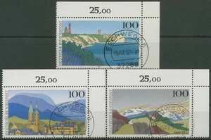 Bund 1993 Landschaften Rügen Harz Hohe Rhön 1684/86 Ecke 2 TOP-Stempel (E2155) - Bild 1 von 1