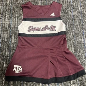 Texas A&M Adidas Cheer Uniform Dress - Maroon & White Girl's Toddler 2T Aggies - Picture 1 of 10
