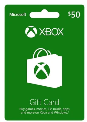 Xbox Live 礼品卡 50 USD - 美国微软 Xbox Live 密钥 - 美国 — 第 1/4 张图片