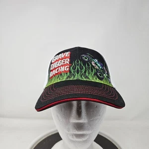 Gorra de carreras Grave Digger Snap Back negra verde Monster Jam para hombre Monster Truck - Imagen 1 de 7