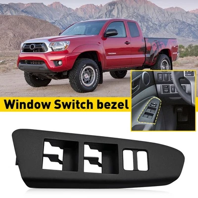 For 2012-2015 TOYOTA TACOMA Black Driver Side Master Power Window Switch Bezel - Image 1 of 4