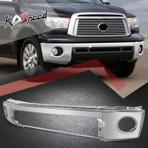 Chrome Front Bumper Face Bar w/o Park Sensor Holes for Toyota Tundra 2007-2013 - Picture 1 of 6