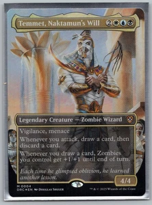 Temmet, Naktamun's Will (Borderless) FOIL - Commander: Aetherdrift - MTG - Near - Picture 1 of 1