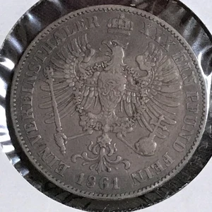 Deutsche Staaten Preussen Taler KM 489 VZ 1861 A - Bild 1 von 2