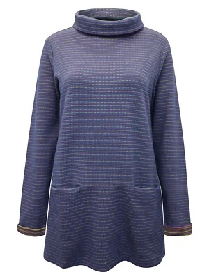 Ex Seasalt Mawgan Porth PURPLE Tunic Top Sweatshirt Sizes 8 10 12 14 - Image 1 of 4
