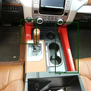 Sports Red Central Control Gear Side Trim Cover Fit For Toyota Tundra 2014-2020 - Bild 1 von 9