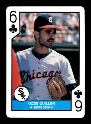 1990 Baseball US Playing Card # 6 Ozzie Guillen Card (B62) Chicago White Sox - Image 1 of 2