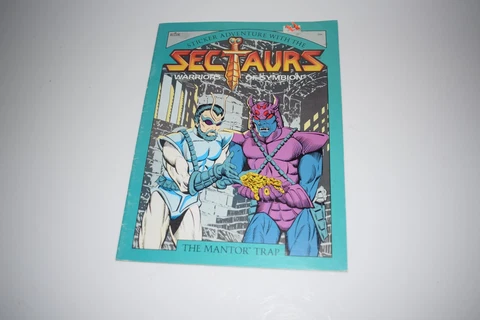 SECTAURS STICKER ADVENTURE THE MANTOR TRAP  Unused 1980s   (SPR35) Cover