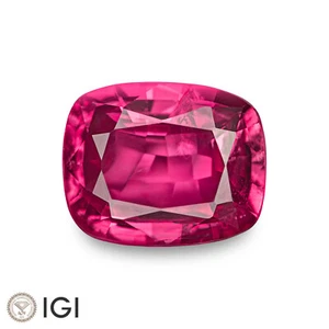 CUSCINO Naturale Non Riscaldato Mozambico Certificato IGI Rubino 2,02 Ct. Rosso Rosato RARO - Foto 1 di 5