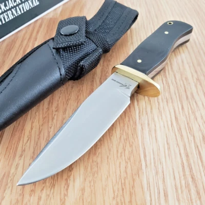 Blackjack International Small Fixed Knife 3.5" Stainless Blade Micarta Handle - Image 1 of 4