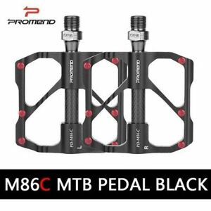 Carbon Fiber MTB Road Bike Bicycle Pedals Ultralight 3 Bearing Metal Alloy