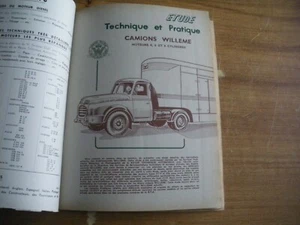 REVUE TECHNIQUE MECANIQUE RTA CAMION WILLEME moteurs 4, 6 et 8 cylindres - Imagen 1 de 2