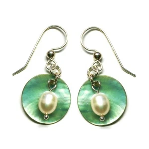 Orecchini Perla/Madreperla Argento Sterling .925 - Foto 1 di 2