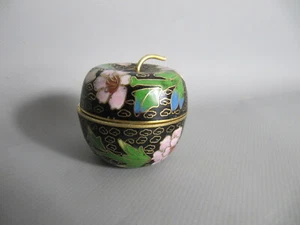 Tapa de manzana Cloisonne lata China - Imagen 1 de 5