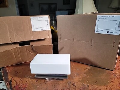 (3) Besa Lighting 1WT-888607-LED-SN Lido LED 9 inch Satin Nickel Vanity Wall  - Image 1 of 4