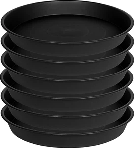 6 Pack of 8 inch Plant Saucer Heavy Duty Plastic Plant Water Tray Pebble Tray... - Picture 1 of 12