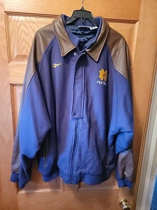 Vintage Reebok Notre Dame Jacket Mens XL Shell Sleeves Leather NCAA - Picture 1 of 8