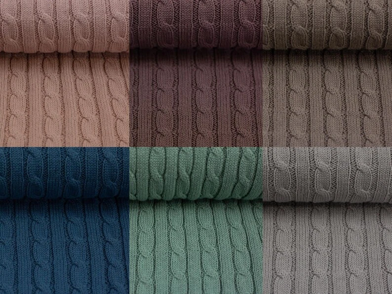 Strickstoff Zopfstrick Baumwolle - Bild 1 von 1