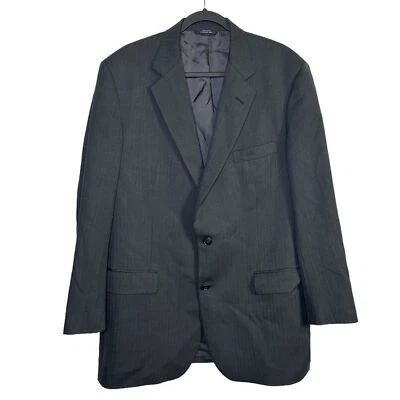 Jaqueta Brooks Brothers 1818 Madison 100% lã cinza carvão 43L 37W - Imagem 1 de 4