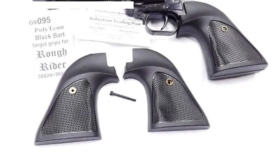 Oversized Target Grips Rough Rider Revolvers Black Poly Buy 5 sets at 20% Off! — 第 1/4 张图片