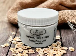 OATMEAL MILK & HONEY Exfoliating Foaming Sugar Body Scrub, 10 oz jar - Picture 1 of 1
