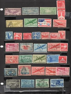 UNITED STATES OLD AIR MAIL USED 2 PHOTO'S LOT 4 - Picture 1 of 2