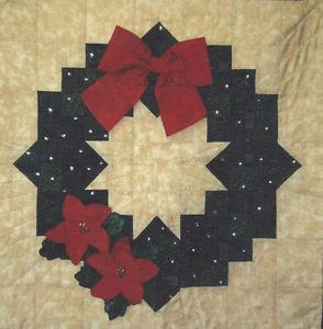 Weihnachtskranz zusammengesetzt Quiltpapier - Bild 1 von 1