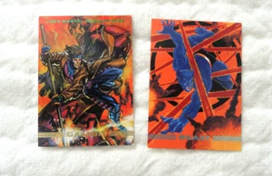 (2) 1992 Marvel Masterpiece cards Beast + Gambit Exc/Near-Mint Condition - Picture 1 of 2