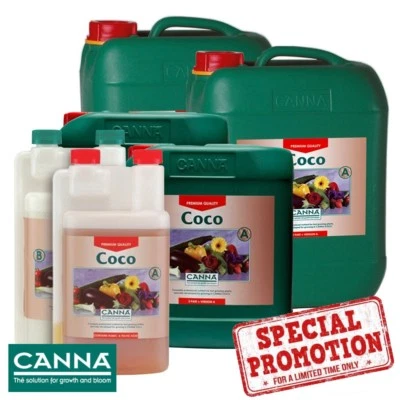 Canna Coco A+B 1L 5L 10L Grow & Flower Plant Food Nutes Nutrients Hydroponics - Image 1 of 4