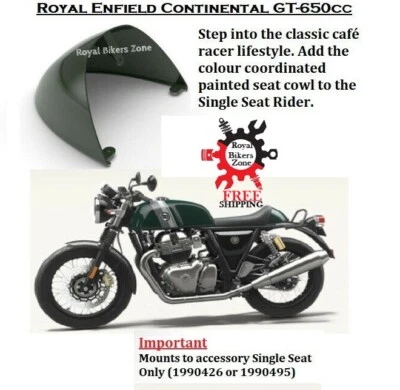 Royal Enfield Continental GT 650 "Single Seat Cowl" British Racing Green (New) - Photo 1/4