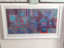 RARE - Victor Vasarely – KIU-SIU – Screenprint, stamped + numbered 8655 Framed 