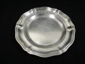 ANCIEN PLAT CHRISTOFLE EN METAL ARGENTE MONOGRAMME SILVER METAL DISH - Picture 1 of 9