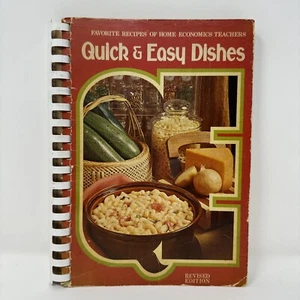 Vintage Cookbook 1978 Quick & Easy Dishes Revised Edition - Picture 1 of 5