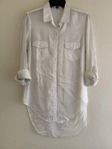 Love 8 Women’s Shirt Dress, Optic White, Small - Picture 1 of 9