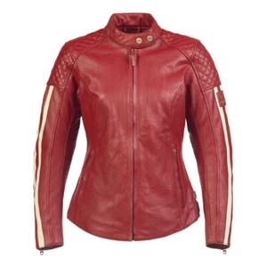 Brand New, Genuine Triumph Ladies Braddan Red Leather Jacket XXL Same Day Ship!! - Bild 1 von 11