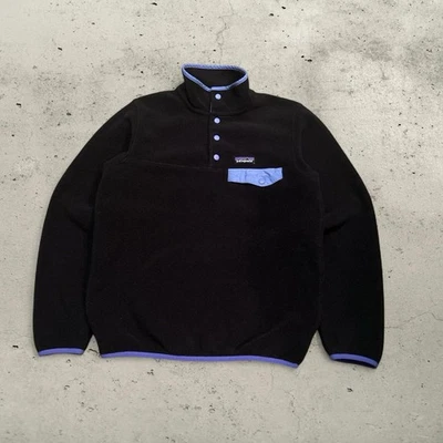 Patagonia Synchilla Snap-T años 2000 polar negro talla pequeña unisex Foto 1 de 4