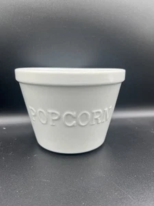 Better Homes and Gardens White Ceramic Popcorn Bowl Embossed (Set of 2 Bowls) - Picture 1 of 6