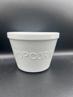 Better Homes and Gardens White Ceramic Popcorn Bowl Embossed (Set of 2 Bowls) - Image 1 of 4