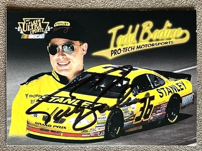1997 Fleer Ultra Update Autograph #54 Todd Bodine NASCAR Racing Signature Card - Image 1 of 3