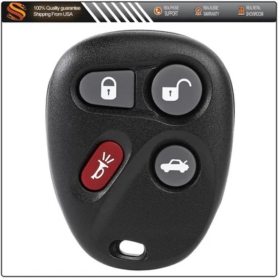 Remote Car Key Fob for Buick LeSabre Chevrolet Malibu 2001 2002 2003-06 Buttons Foto 1 de 4