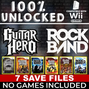 Guitar Hero Rock Band Wii | All Songs 100% SD Card - Picture 1 of 3