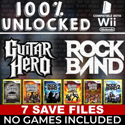 Guitar Hero Rock Band Wii | All Songs 100% SD Card - Image 1 of 3