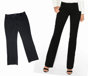 EXPRESS Editor Barely Boot Low Rise Stretch Career Trouser Black Pants Sz 6S/6C - Picture 1 of 5