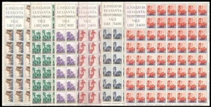 SAN MARINO 1966 Vedute 6 fogli interi MNH** - Picture 1 of 1