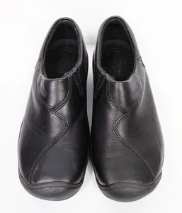 Scarpe comode Keen da donna in pelle nera con sip-on taglia 8M - Foto 1 di 9