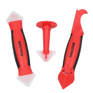 3pc Silicone Sealant Tool Set Scraper Spreader Spatula Caulk Removers Removal - Picture 1 of 4