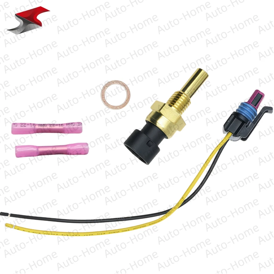For GMC Pontiac Saab Saturn w/Plug Coolant Water Temp Sensor Temperature Sender - Image 1 of 4