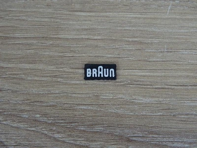 Ersatzteil Braun Atelier Hifi Lautsprecher Logo für Gitter in schwarz - Bild 1 von 2