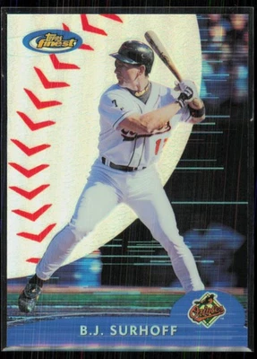 2000 Topps Finest Refractor B.J. Surhoff Baltimore Orioles #29 - Image 1 of 2