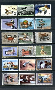 U.S. #RW42-RW64, RW66\\RW79 (30) Federal Duck Stamps, Face $335., CV$639.00 - Picture 1 of 2